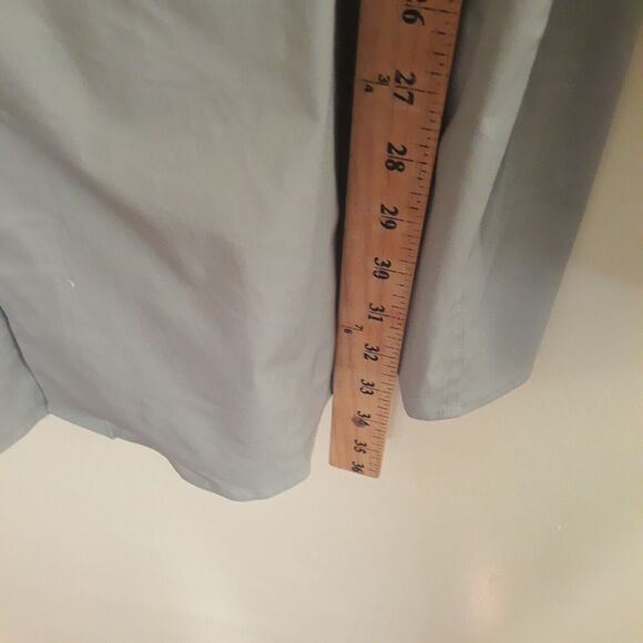 MERONA Button Up Slim Fit Shirt Men Gray XXL Gray Long Sleeve NWT - Picture 6 of 12